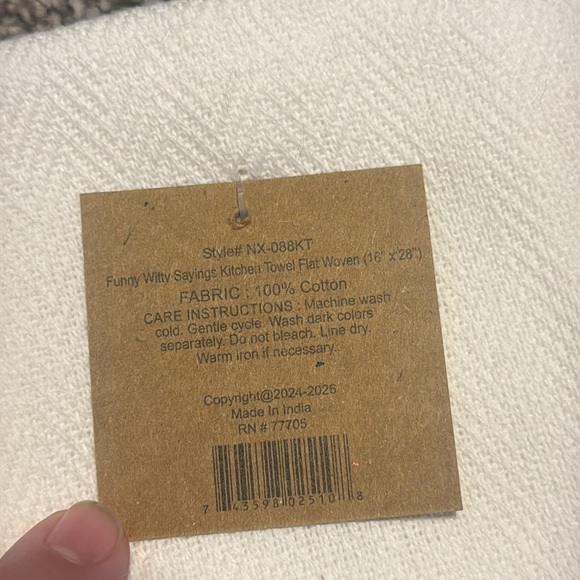 NWT “Hold My Drink and Watch This” Kitchen Towel - Picture 6 of 6